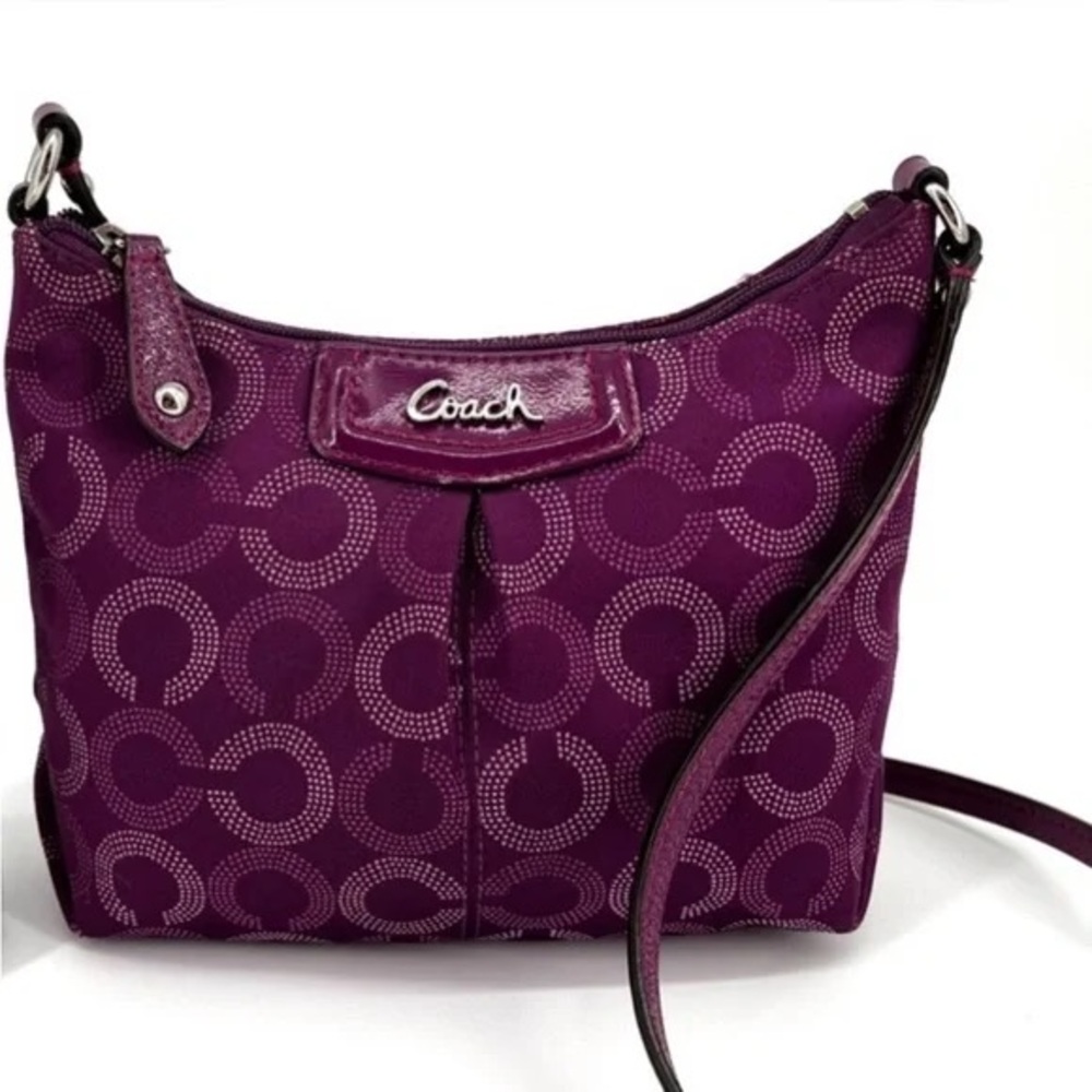 Purple Coach Crossbody Purse